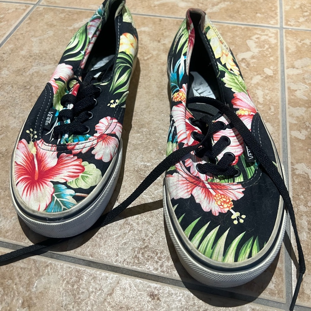 Vans Hawaiian Floral Canvas Sneakers